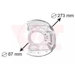 Stabdžių disko apsauga  VAN WEZEL 3763371