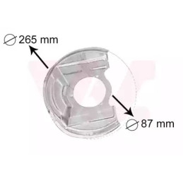 Stabdžių disko apsauga  VAN WEZEL 3770371