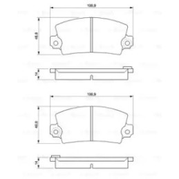 Diskinių stabdžių trinkelių rinkinys  BOSCH 0 986 461 396