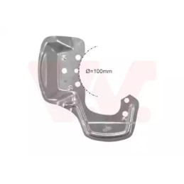 Stabdžių disko apsauga  VAN WEZEL 3778372