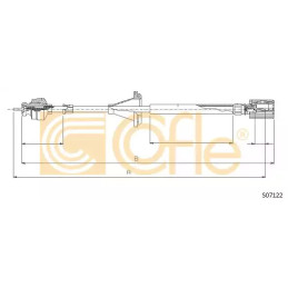 Tachometro velenas  COFLE S07122