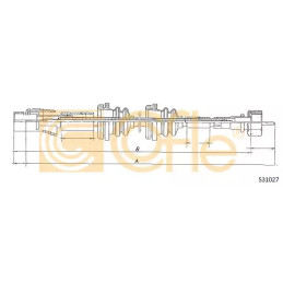 Tachometro velenas  COFLE S31027