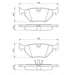 Diskinių stabdžių trinkelių rinkinys  BOSCH 0 986 469 960