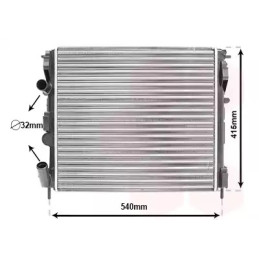 Variklio aušinimo radiatorius  VAN WEZEL 43002270