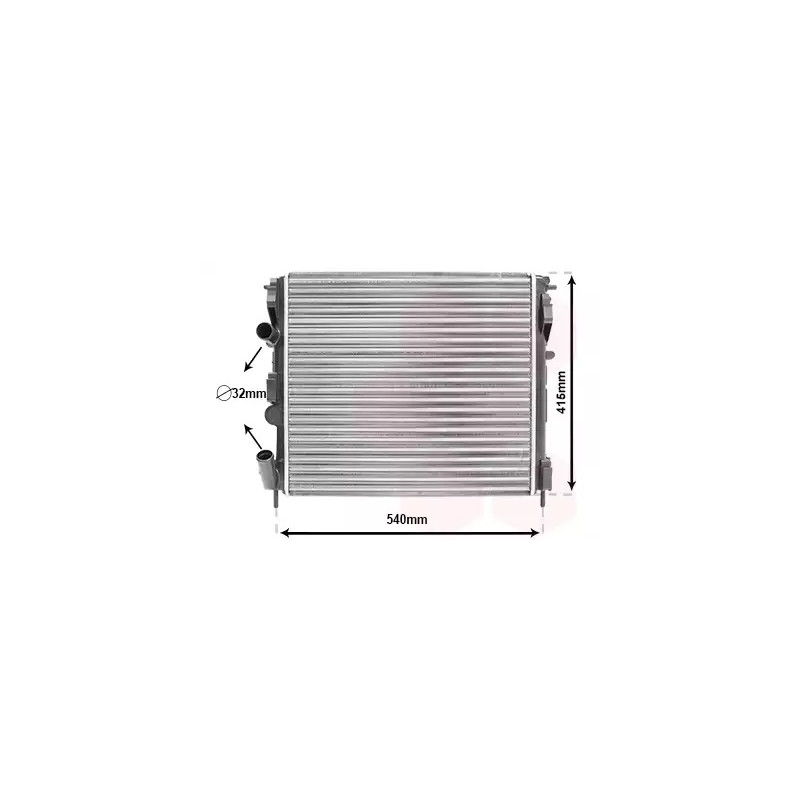 Variklio aušinimo radiatorius  VAN WEZEL 43002270