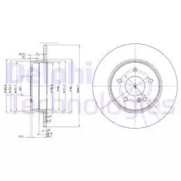 Stabdžių diskas  DELPHI BG3239C