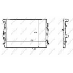 Variklio aušinimo radiatorius  NRF 58392