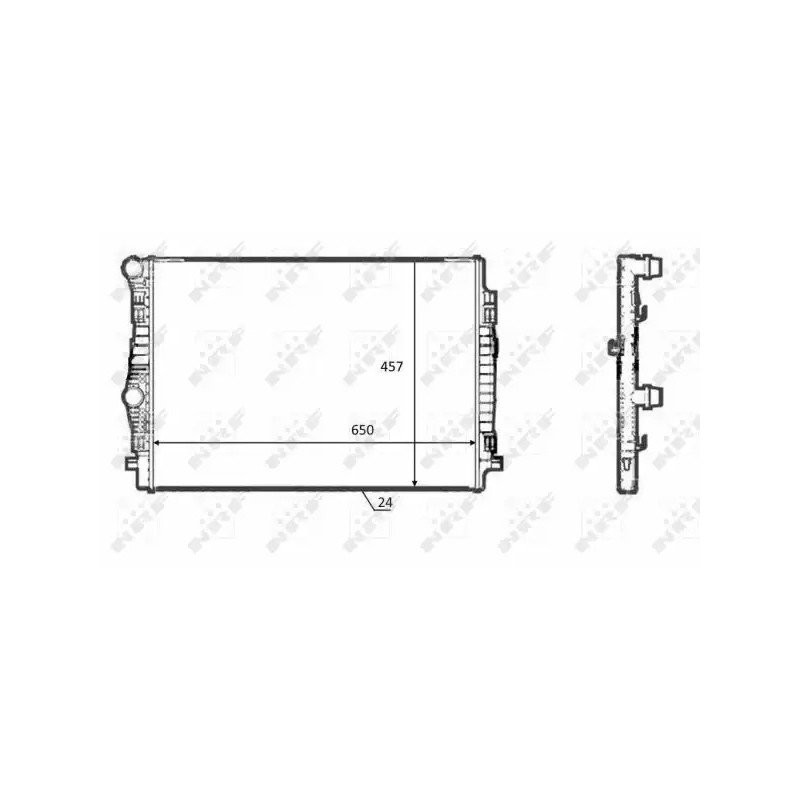 Variklio aušinimo radiatorius  NRF 58392