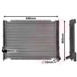 Variklio aušinimo radiatorius  VAN WEZEL 58002034