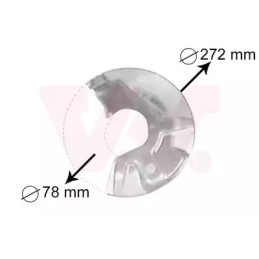 Stabdžių disko apsauga  VAN WEZEL 5823372