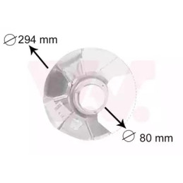 Stabdžių disko apsauga  VAN WEZEL 5858371