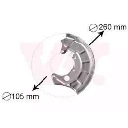 Stabdžių disko apsauga  VAN WEZEL 5880371