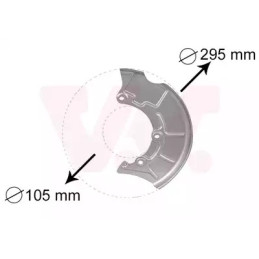 Stabdžių disko apsauga  VAN WEZEL 5888371