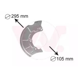 Stabdžių disko apsauga  VAN WEZEL 5888372