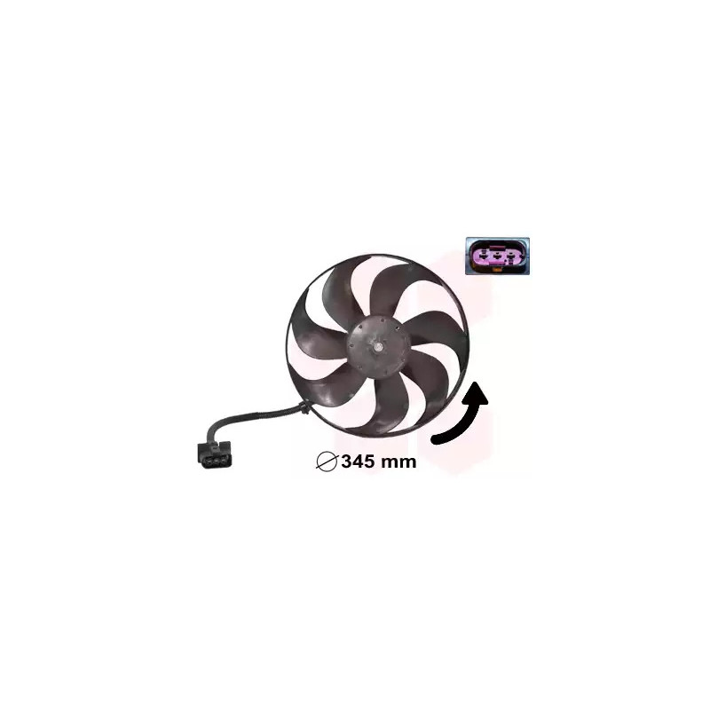 Radiatoriaus ventiliatorius  VAN WEZEL 5888744