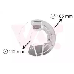 Stabdžių disko apsauga  VAN WEZEL 5930372