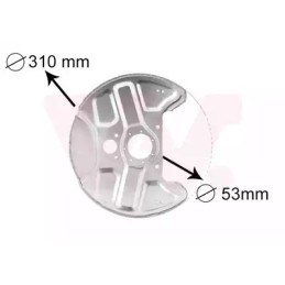 Stabdžių disko apsauga  VAN WEZEL 5994372