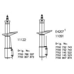 Amortizatorius  MONROE 11091
