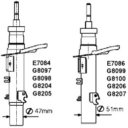 Amortizatorius  MONROE G8099