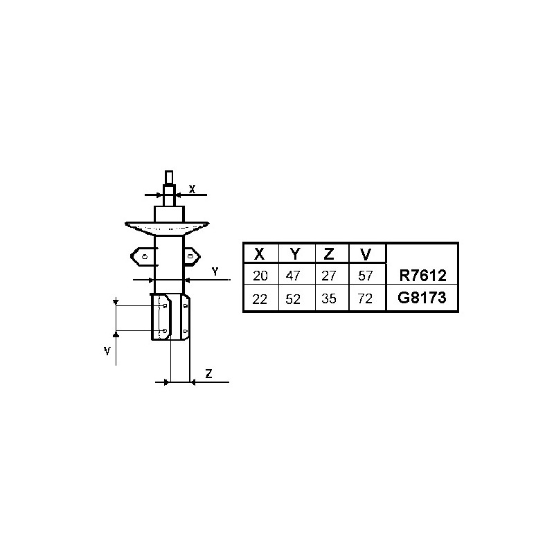 Amortizatorius  MONROE G8173