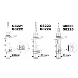 Amortizatorius  MONROE G8221