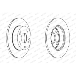 Stabdžių diskas  FERODO DDF1390C