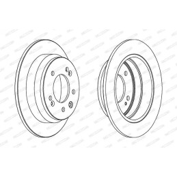 Stabdžių diskas  FERODO DDF1618C