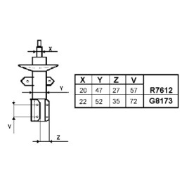 Amortizatorius  MONROE R7612