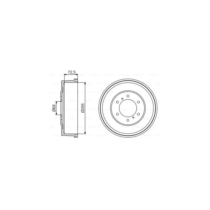 Stabdžių būgnas  BOSCH 0 986 477 215