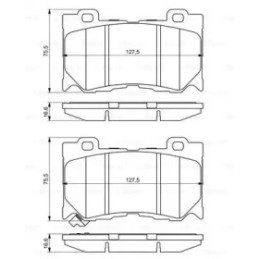 Diskinių stabdžių trinkelių rinkinys  BOSCH 0 986 494 707