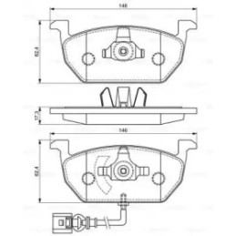 Diskinių stabdžių trinkelių rinkinys  BOSCH 0 986 494 721