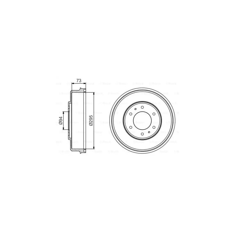 Stabdžių būgnas  BOSCH 0 986 477 232