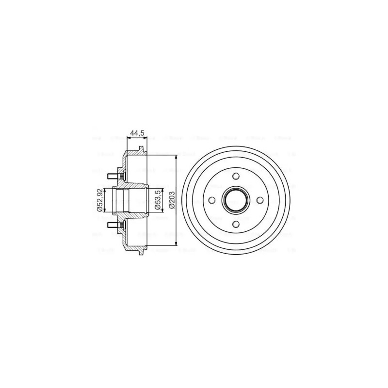 Stabdžių būgnas  BOSCH 0 986 477 266