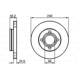Stabdžių diskas  BOSCH 0 986 478 018