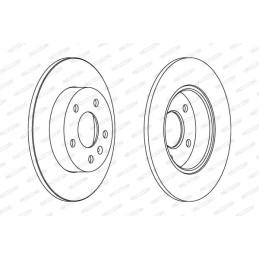 Stabdžių diskas  FERODO DDF1044C