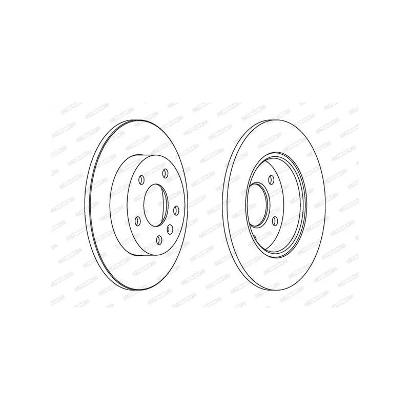 Stabdžių diskas  FERODO DDF1044C
