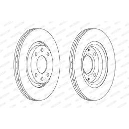 Stabdžių diskas  FERODO DDF1140C