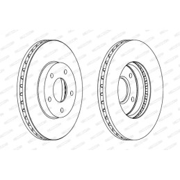 Stabdžių diskas  FERODO DDF1249C