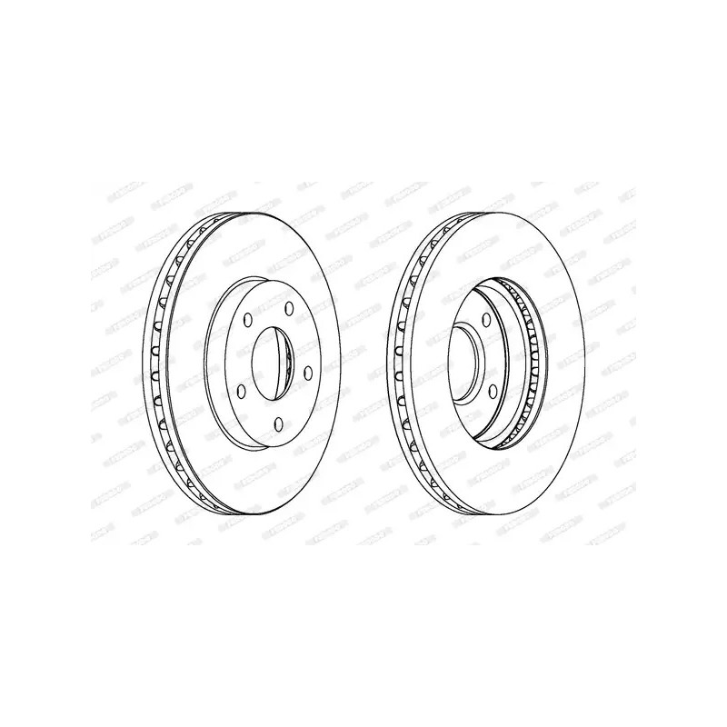 Stabdžių diskas  FERODO DDF1249C