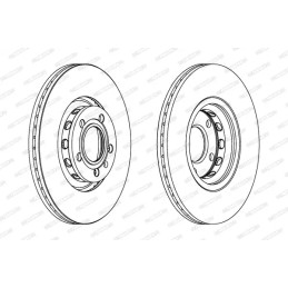Stabdžių diskas  FERODO DDF1707C