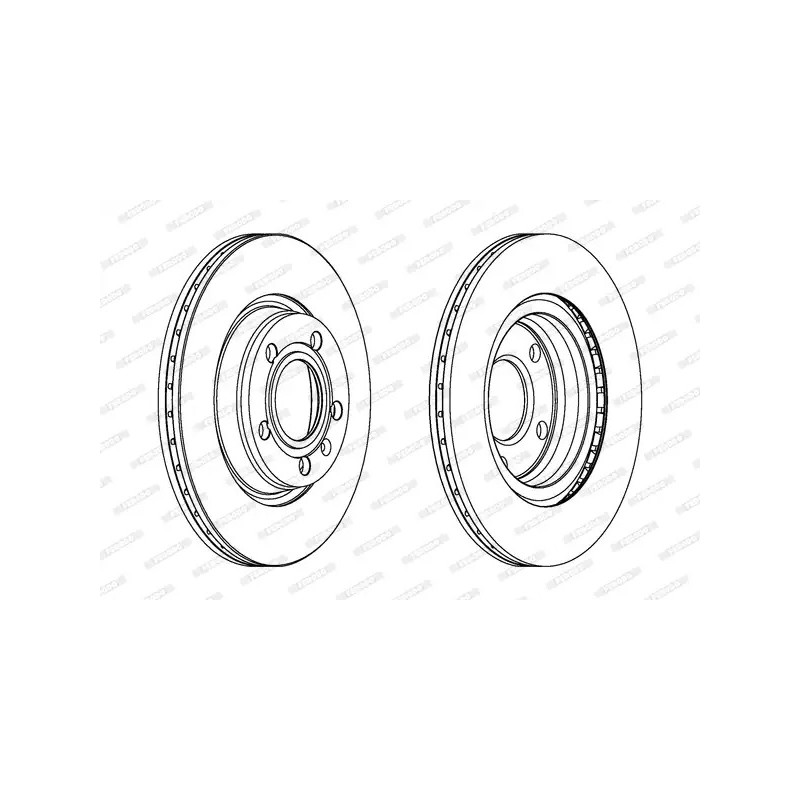 Stabdžių diskas  FERODO DDF1708C