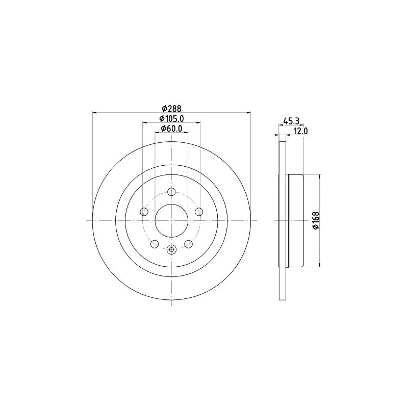 Stabdžių diskas  MINTEX MDC2688