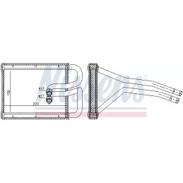 Salono radiatorius  NISSENS 77642