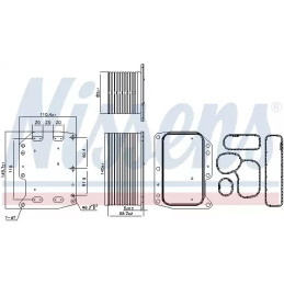 Variklio alyvos aušintuvas  NISSENS 90922