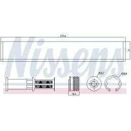 Oro kondicionieriaus džiovintuvas  NISSENS 95598