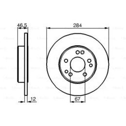 Stabdžių diskas  BOSCH 0 986 478 187