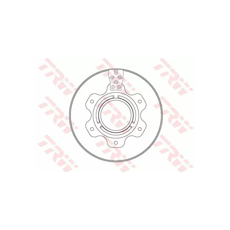 Stabdžių diskas  TRW DF6743S