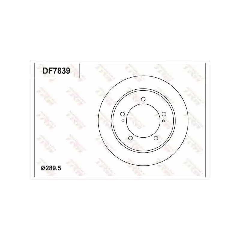 Stabdžių diskas  TRW DF7839