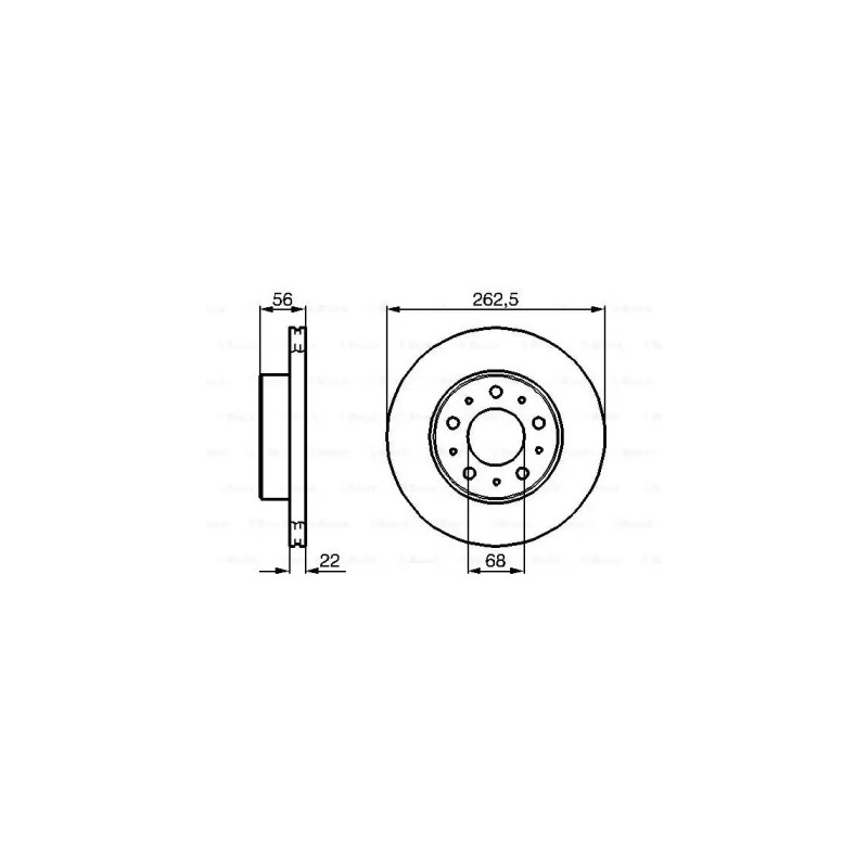 Stabdžių diskas  BOSCH 0 986 478 283
