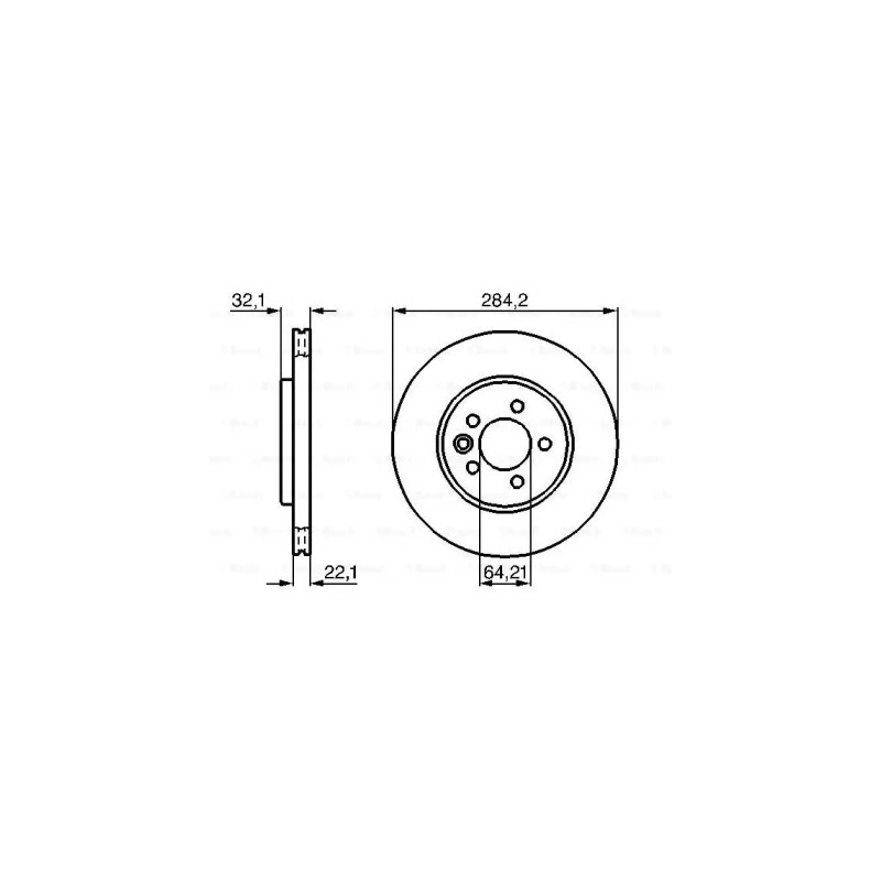 Stabdžių diskas  BOSCH 0 986 478 314